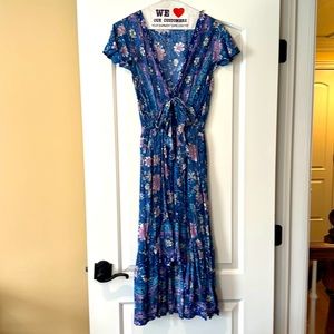 Pookie and Sebastian Hi-Low Tie-Front Dress